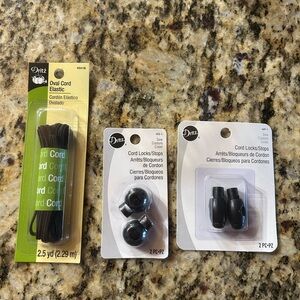 Toggle pieces for making scrub caps, bags, etc